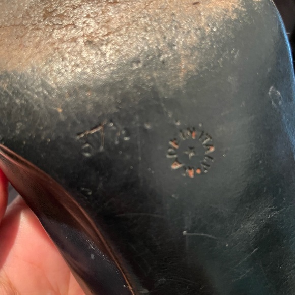 Celine Black and White Loafers with Gold Accent - Picture 6 of 6